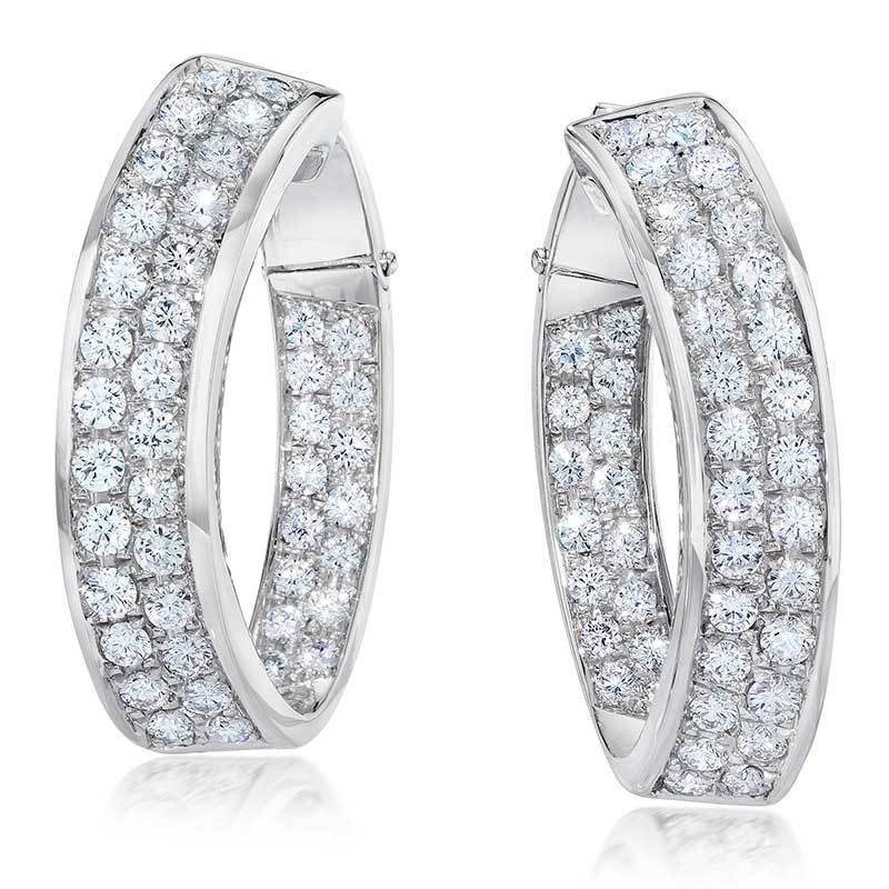 Gem Platinum Earring