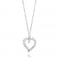 Gem Platinum Diamond Heart Pendant