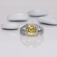 Jeffrey Daniels Fancy Yellow Diamond Ring